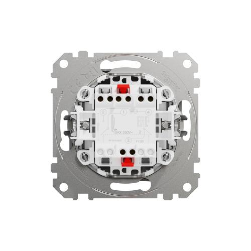 SCHNEIDER ELECTRIC - SDD114102 Sedna Design & Elements - 2pole switch - 10AX 250V without frame antracite