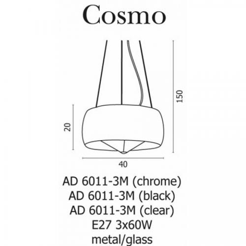 AZZARDO - Cosmo Chrome AZzardo  Model 2901-3PA Chrom 