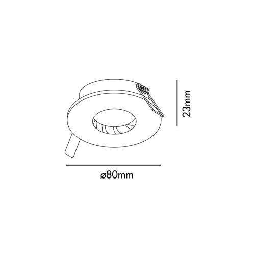 FARO - WET White downlight GU10 Ref.02100801