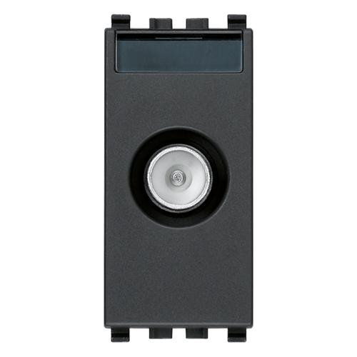 VIMAR - 20300.10 - TV-RD-SAT through-line outlet grey