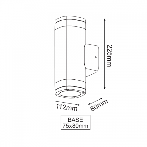 ACA LIGHTING - Аплик за фасада ELPIS IP54 LG2882G