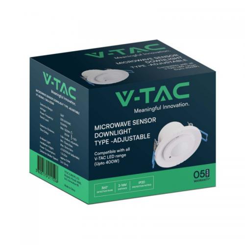 V-TAC - 400W Microwave Motion Sensor 360'D White Body SKU: 23165