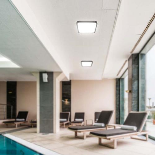 V-TAC - 48W LED Плафон Квадрат Черна Рамка 3000К IP44 SKU: 76481