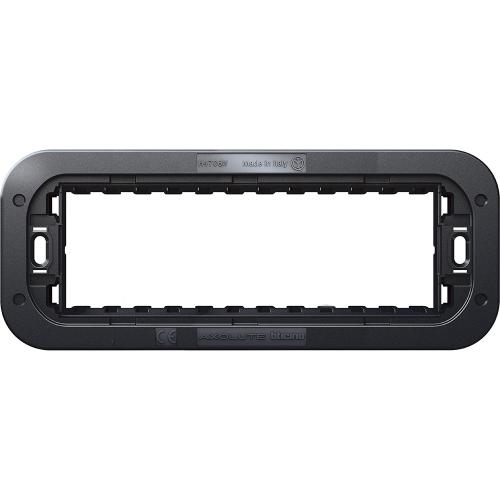 BTICINO - H4706W Support for AXOLUTE AIR cover plate - 6 modules - mounting with screws