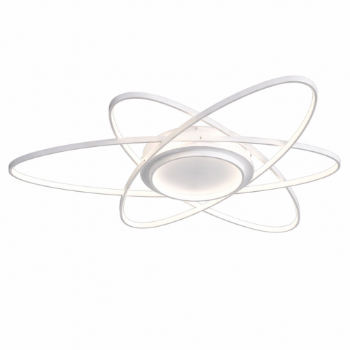 PIPOLUX - Плафон Ø600 с дистанционно, Atom 70W смяна на цветна температура, бял CE20827-SWH