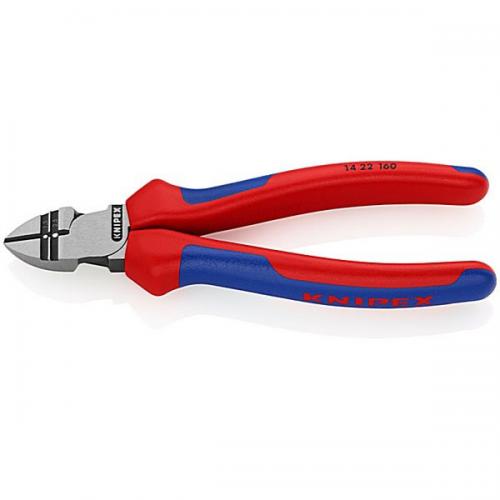 KNIPEX - Клещи резачки и заголвачки 1.5мм2 и 2.5мм2 синьо/червена ръкохватка, 160мм 1422160