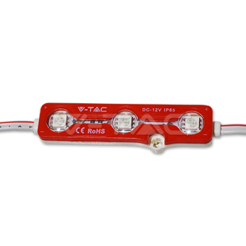 V-TAC - LED Module 3SMD Chips SMD5050 Red IP65 SKU: 5117 VT-50503