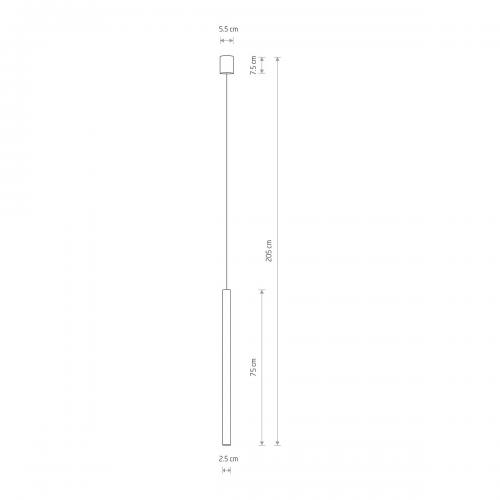 NOWODVORSKI - ПЕНДЕЛ  8433 LASER 750 BLACK • G9   1x10W • IP20