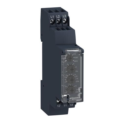 SCHNEIDER ELECTRIC - Реле за контрол на напрежение 1P мин+макс праг 65...260Vac 1CO Harmony RM17UBE15