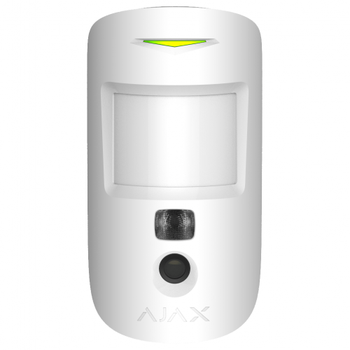 AJAX - Wireless PIR motion detector with visual verification (PhOD), 89°, range 12m @ h=2.4m, IP50, white, MotionCam 39290.120.WH1