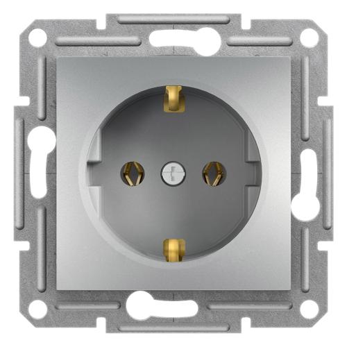 SCHNEIDER ELECTRIC - EPH2900161 Asfora-socket outlet sideE-16A aluminium