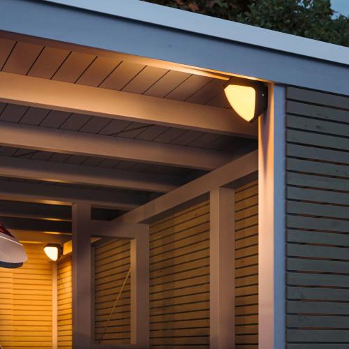 PAULMANN - LED Влагозащитен аплик   94516  LED outdoor wall light Smart Home Zigbee 3.0 Ikosea insect-friendly IP44 50x203mm Tunable Warm