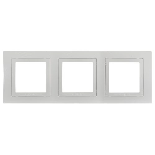 SCHNEIDER ELECTRIC - MGU2.006.18 Unica Basic - cover frame - 3 gang - white/white