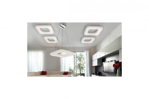 AZZARDO - DONUT SQ PENDANT 60 CCT REMOTE  AZ2667
