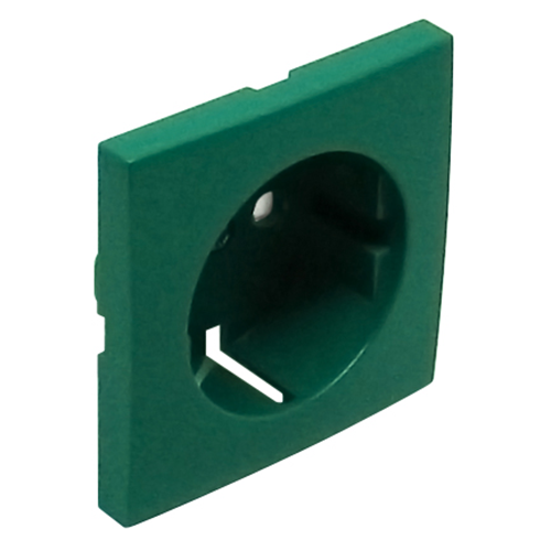 EFAPEL - Face plate for Outlet SCHUKO with child protection GREEN 90632 TVD LOGUS 90