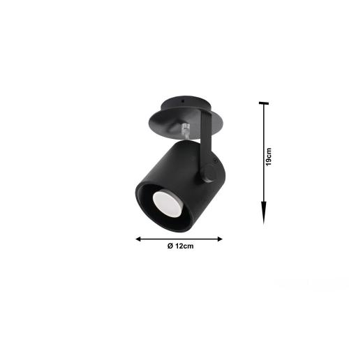 SOLLUX - Ceiling lamp LAROSA SL.0313 black