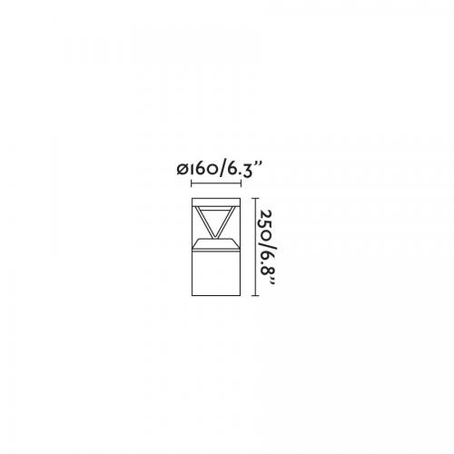 FARO - garden post   IP65 RUSH 750022 LED 14W, 795LM, 4000K