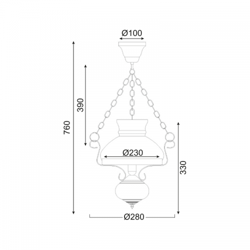 ACA LIGHTING - pendant luminaire CHALET  DLA0411  1XE27