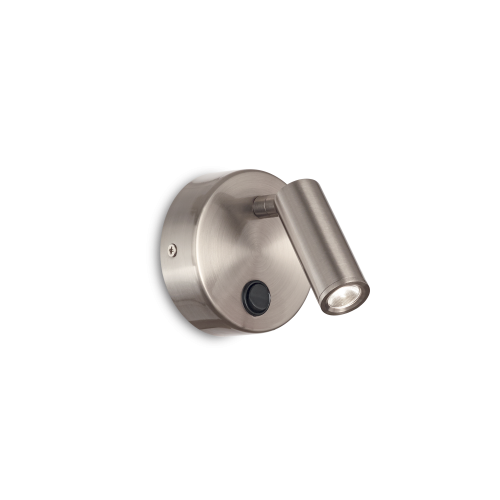 IDEAL LUX - Аплик  PAGE AP1 ROUND Nickel  233673 