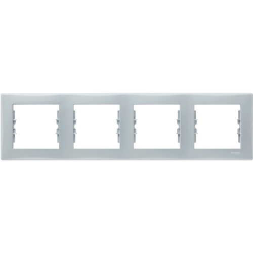 SCHNEIDER ELECTRIC - SDN5800733 Sedna - horizontal 4-gang frame - grey