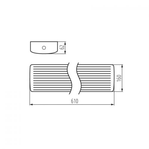 KANLUX - LED linear lighting fixture MEBA LED 20W 2200lm 3000K 33890