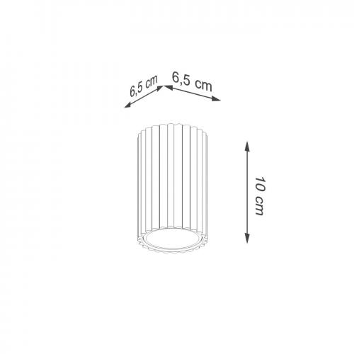SOLLUX - Луна KARBON 10 черна 10W GU10  SL.1568