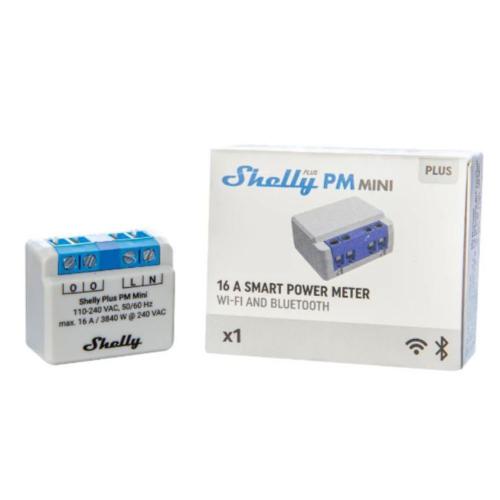 SHELLY - Микромодул Smart монофазен мерител 1х 16A Shelly Plus PM Mini - 265673