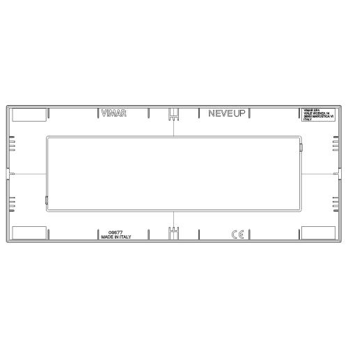 VIMAR - 09677.03 Рамка 7М италиански стандарт цвят сив NEVE UP