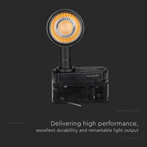 V-TAC - 15W LED Прожектор Релсов Монтаж SAMSUNG Чип Черен 5000K SKU: 21361