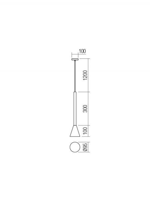 SMARTER - пендел ZUMA 01-2217  GU10, 1 x max. 15W  