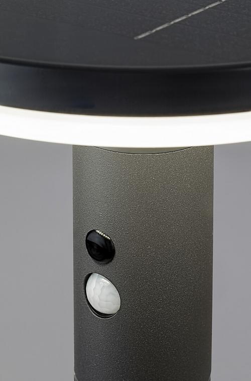 RABALUX - Стълб соларен със сензор ALASKA 77018 LED 10W, 250LM, IP44