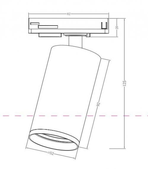 MAYTONI - LED Track Lighting FOCUS S TR020-1-GU10-WMG  LED GU10, 10W