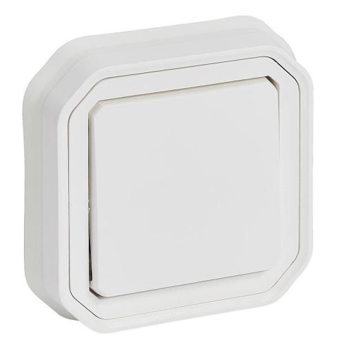 LEGRAND - 2-way switch monobloc for flush mounting color White IP55 Plexo New 69851L
