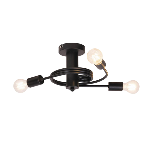 ELMARK - TWIST 3xE27 BLACK 955TWIST3/BL