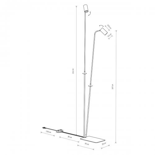 NOWODVORSKI - Lantern 7705 MONO II FL WHITE • GU10  2 х 10 W • IP20