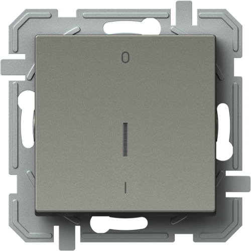 TEM - 2-pole switch 16A with indicator Titanium Logiq SQ22TIIN03XO