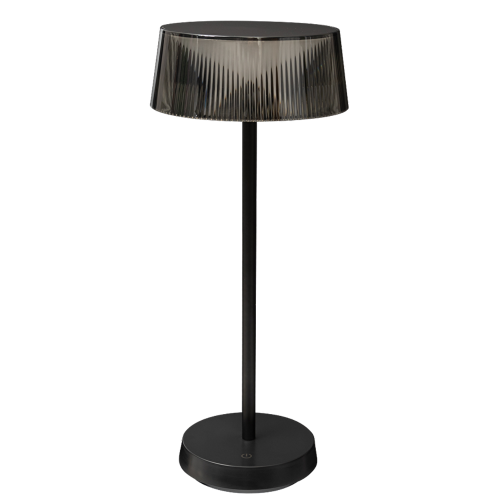 ULTRALUX - LED DIMMABLE RECHARGEABLE DESK LAMP 2.3W, 3000K, IP44, BLACK DNLB233B