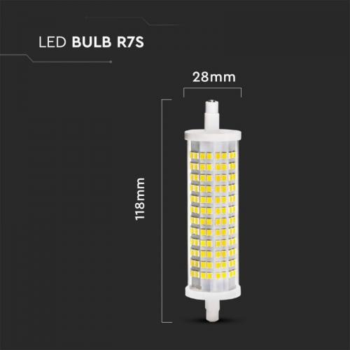 V-TAC - LED Bulb Plastic 16W R7S 118mm 3000К 300° 2000lm SKU: 212834