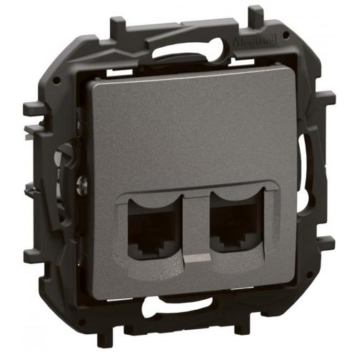 LEGRAND - Socket 2xRJ45 cat.m 6 UTP Niloe New NP4334MG