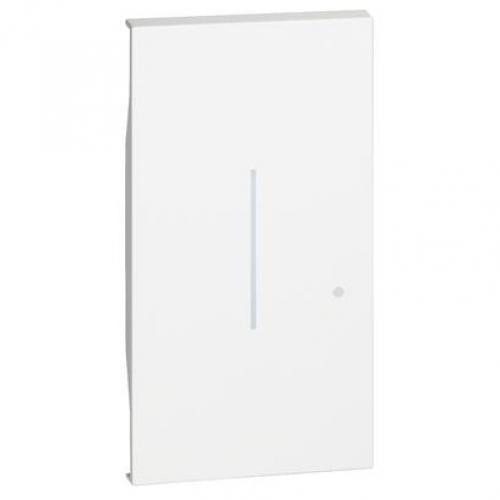 BTICINO - KW42M2 Lightable covers, for wireless light control item K4003CW. 2 modules - white