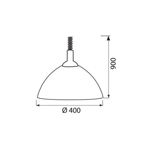 VIVALUX - Suspension OLIVA RAME 12/6404 Ø400 mm VIV002366 