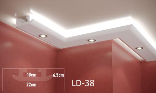 ADORN - Led strips profil LD-38 2m 10/6.5/22 cm