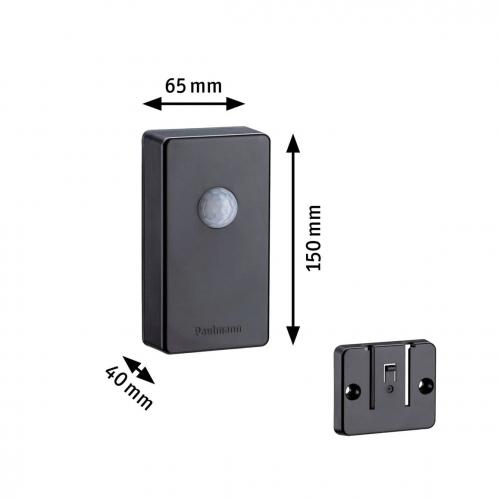 PAULMANN - IR Сензор за движение и светлина  18012   Plug & Shine Sensor Smart Home Zigbee 3.0 Twilight Sensor ⚡ 4.8V ✴ Антрацит 