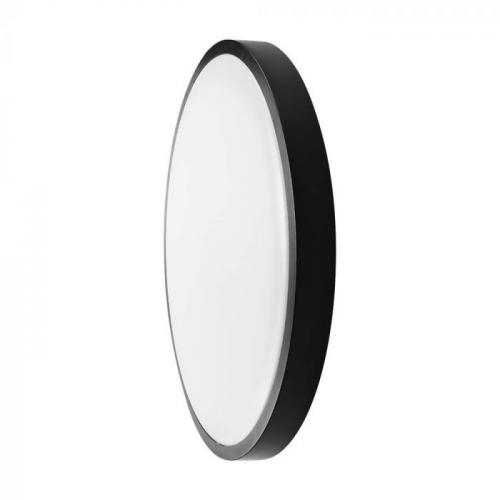 V-TAC - 18W LED Dome Light Round Black Frame 3000K IP44 SKU: 76331
