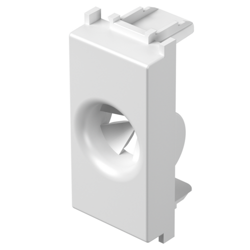 TEM - TM31PW Cable outlet 1M, color White gloss, Modul