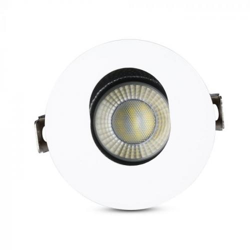 V-TAC - GU10 Fitting White+Black Round SKU: 3161 VT-874