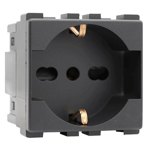 ELMARK - 27020 - ITALIAN STANDART SOCKET ANTHRACITE LECCE 