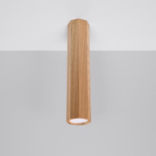 SOLLUX - Downlight for surface mounting ZEKE 30 oak SL.1034
