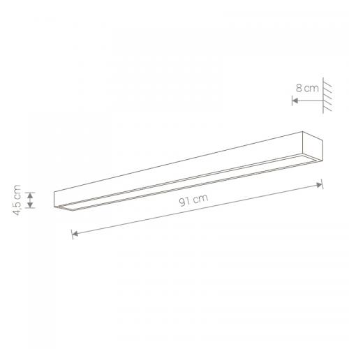 NOWODVORSKI - wall luminaire KAGERA LED L 9502