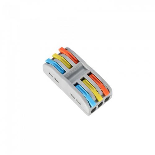 VITO - PLASTIC TERMINAL BLOCK QUICKY 3-3 5PCS-BAG 250V 32A 0.08mm²-2.5mm² 7200240
